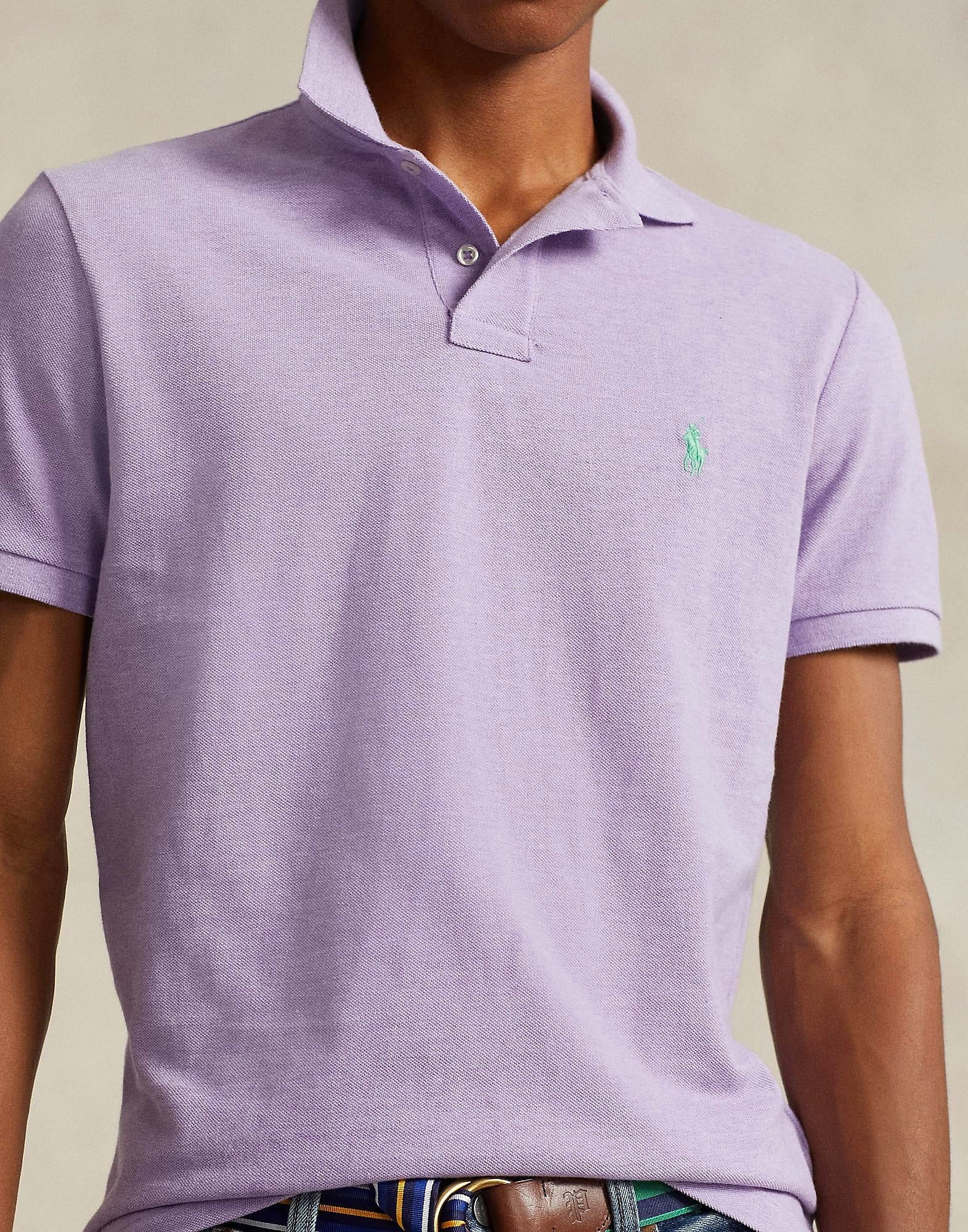 Polo Ralph Lauren Men s Classic Fit Soft Cotton Polo Shirt Light Purple