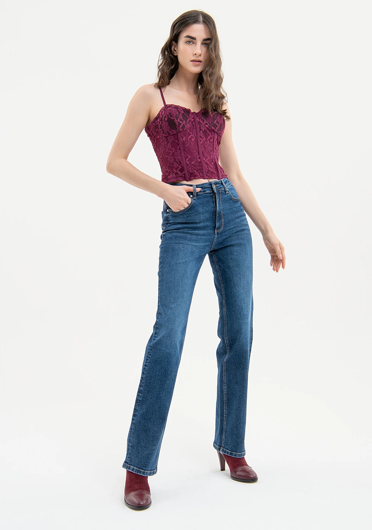 Jeans Skinny Fit With Push Up Effect Bella Collection