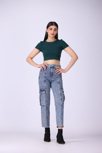 Women Cargo Jeans 069