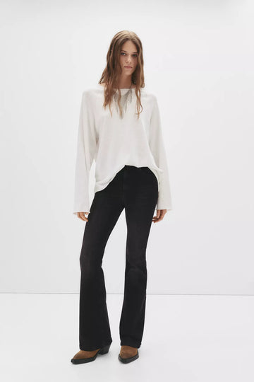 Pull & Bear - High-Waist Flared Jeans 01029