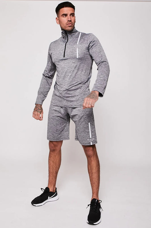 THEYDON BOIS TRIPLE SET ACTIVEWEAR VOI LONDON - GREY