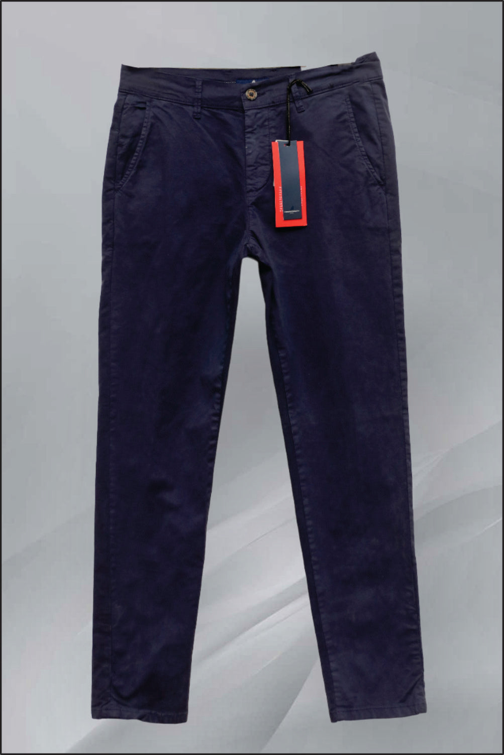 Men Cotton Regular Fit Pant 05 (Navy Blue )