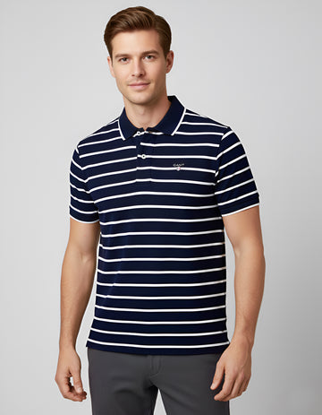 Men Polo Shirt 408 Navy Blue