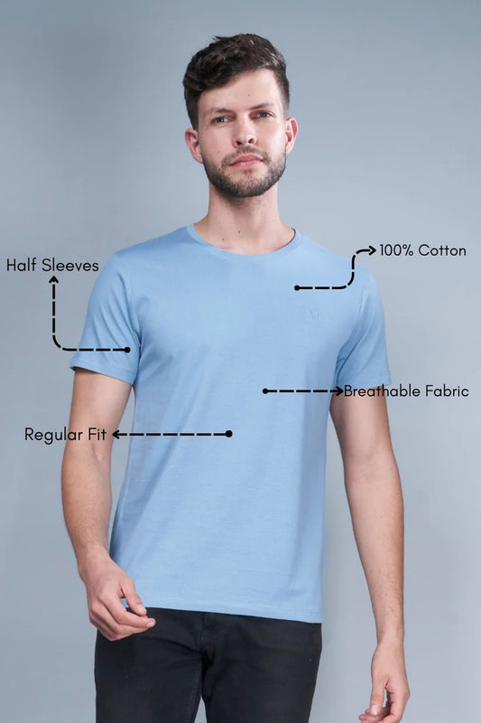 Men T-shirt 481 (Sky Blue)