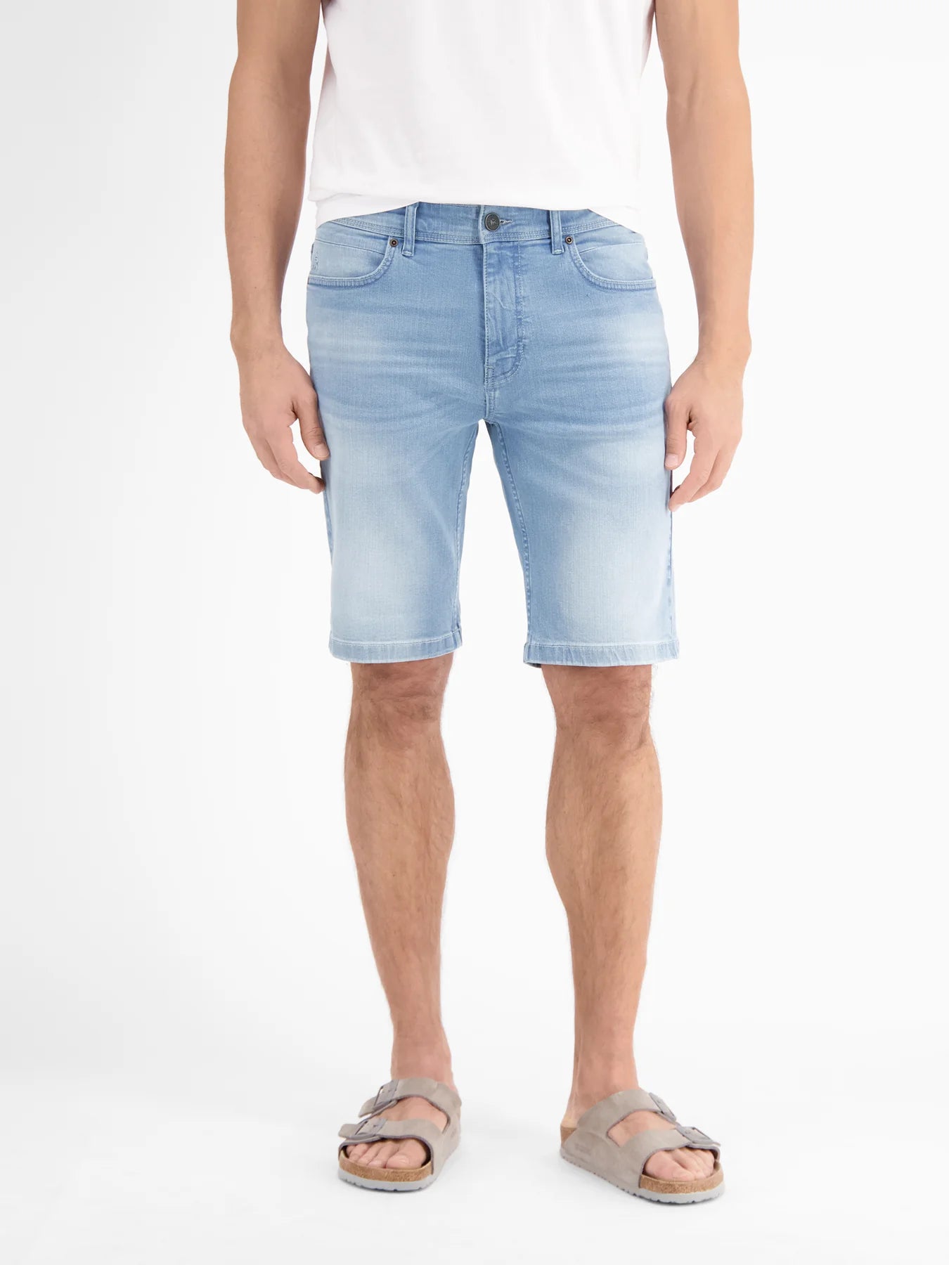 Men's LERROS denim Bermuda Shorts in Comfort Stretch
