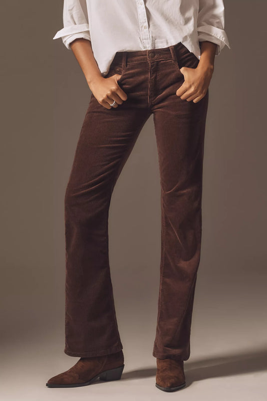 Pilcro Low-Rise Corduroy Flare Jeans