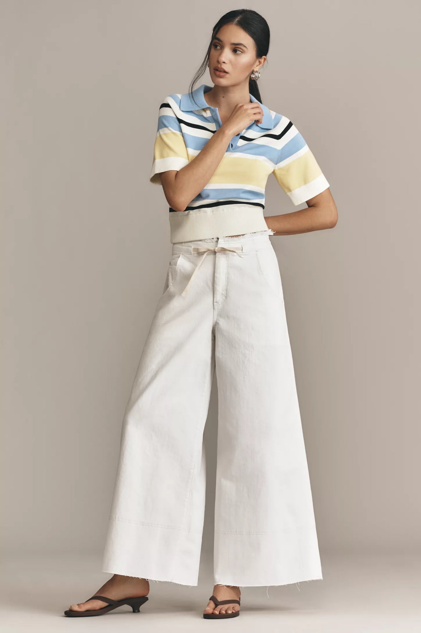 The Full Raver High-Rise Wide Leg Jeans by Pilcro 058