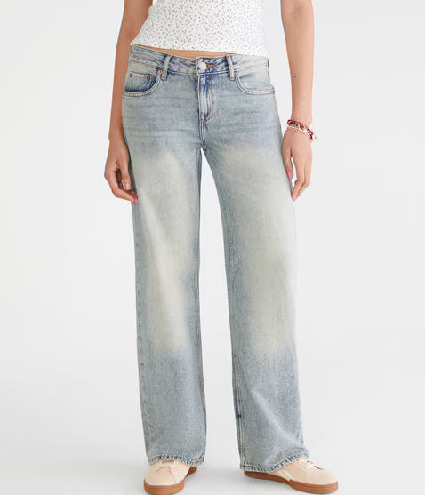 Aerpostal - Low-Rise Baggy Wide Leg Jean 01042