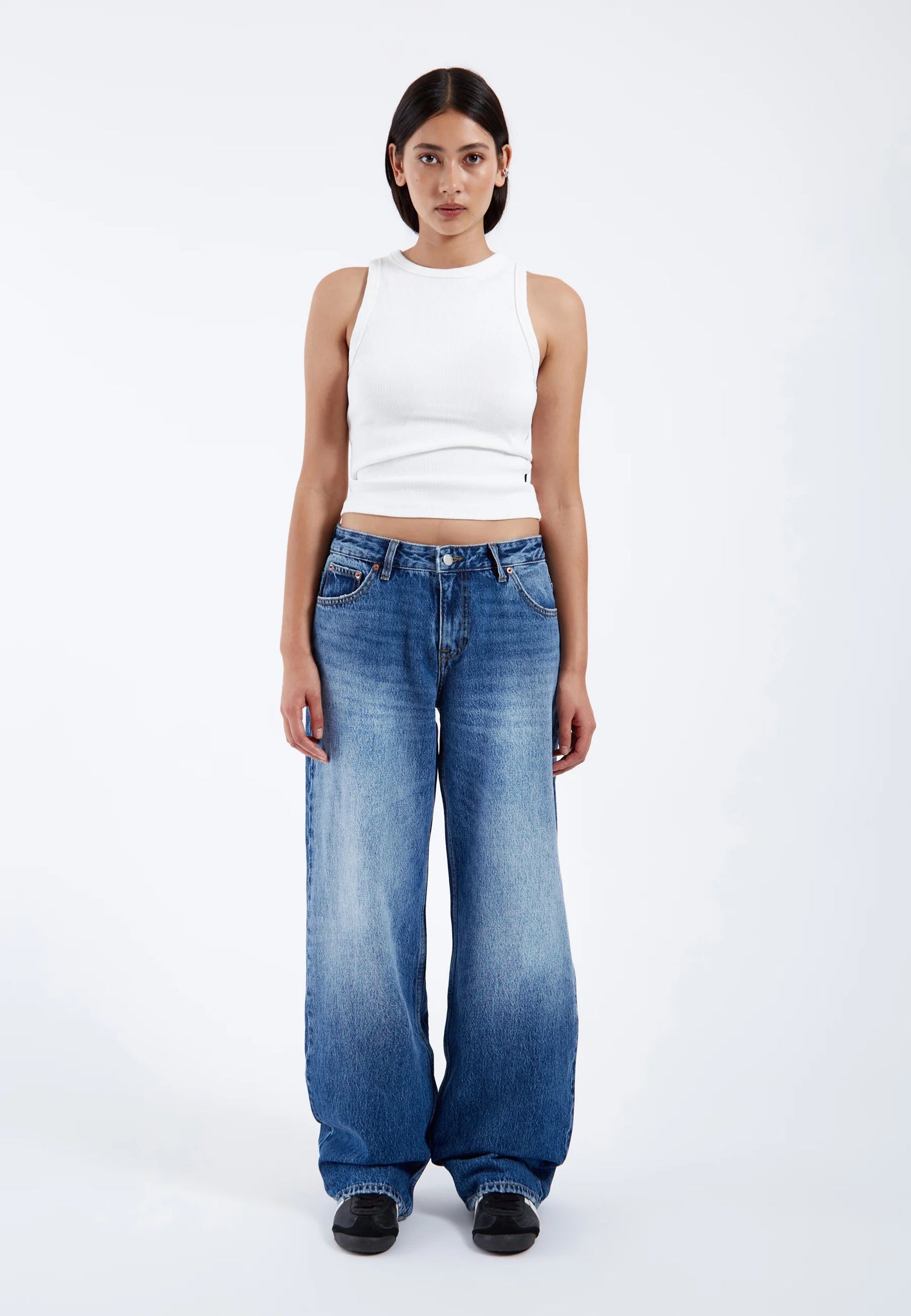 Dr Denim - Hill Relaxed Fit Jeans - Stream Mid Fade 01004