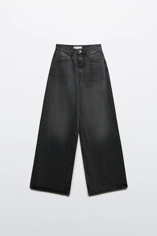 Befree - Charcol Wide Leg Jeans -01039