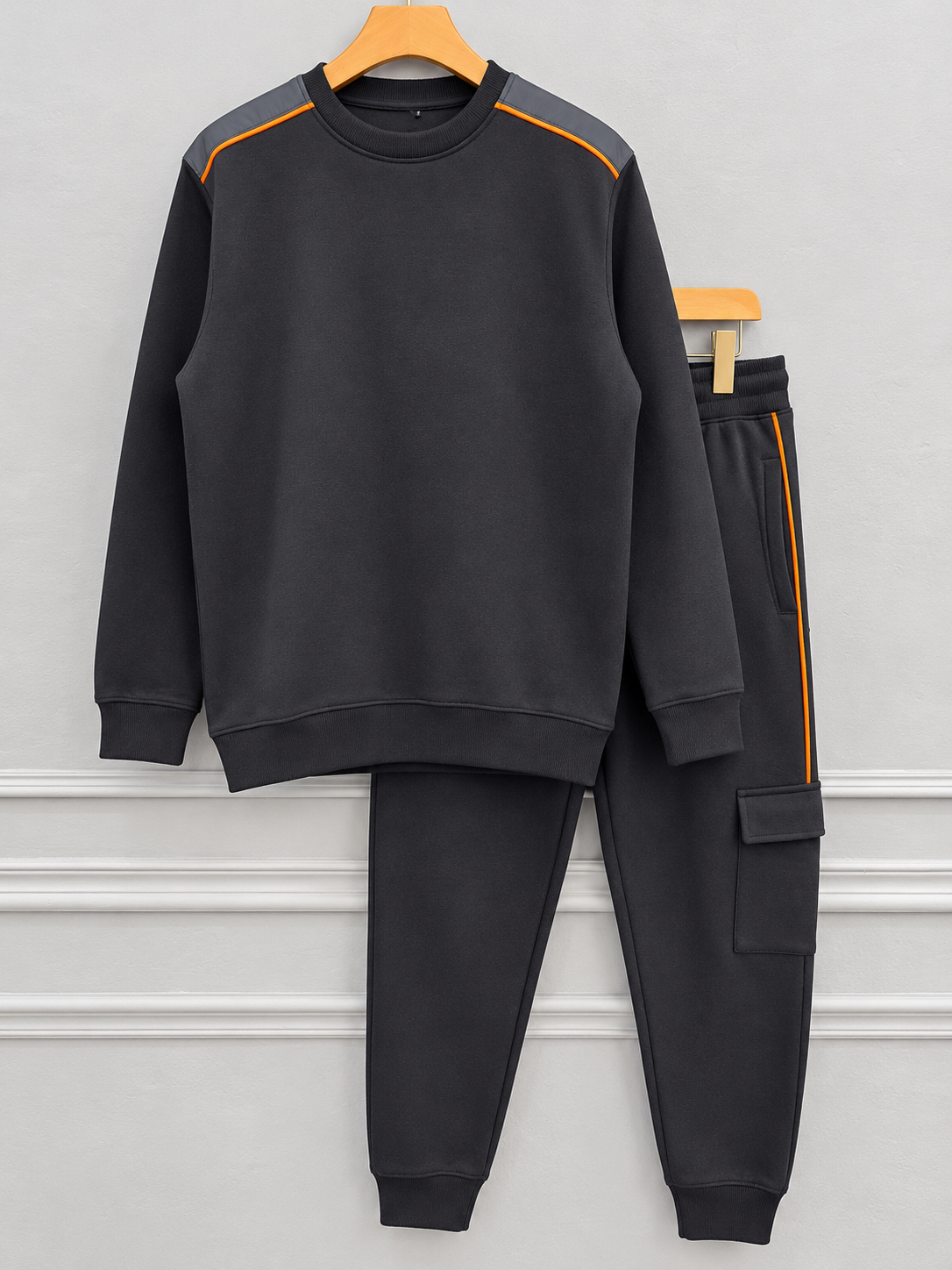 Men’s Contrast Panel Sweatshirt Set