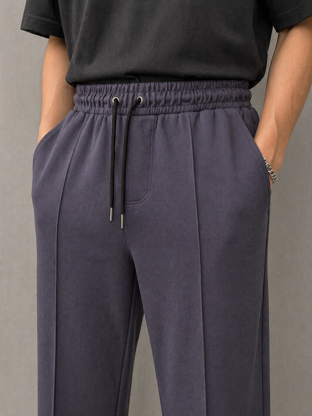 Midnight Purple Men Trousers p&b