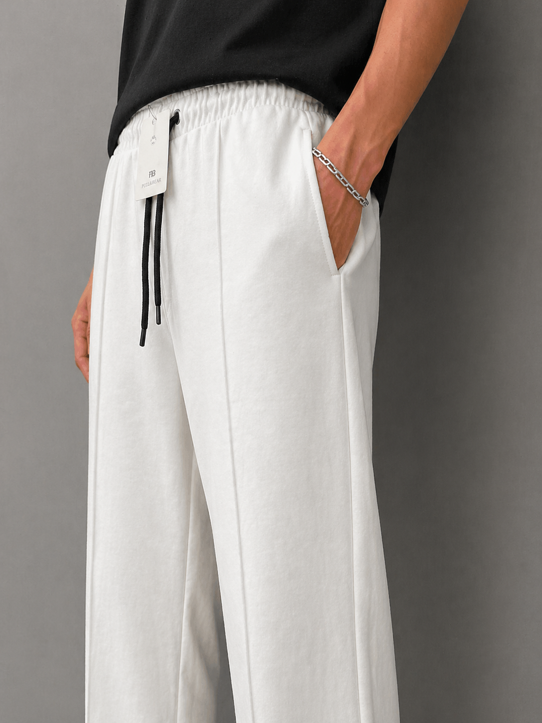 Men’s Classic White Trousers p&b