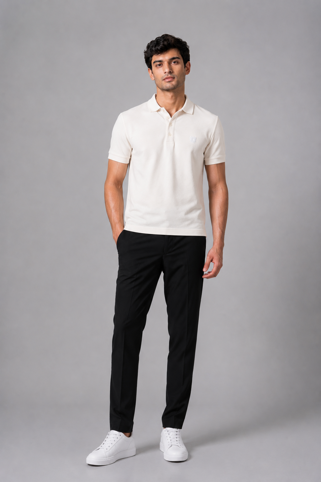 Men Classic White Polo
