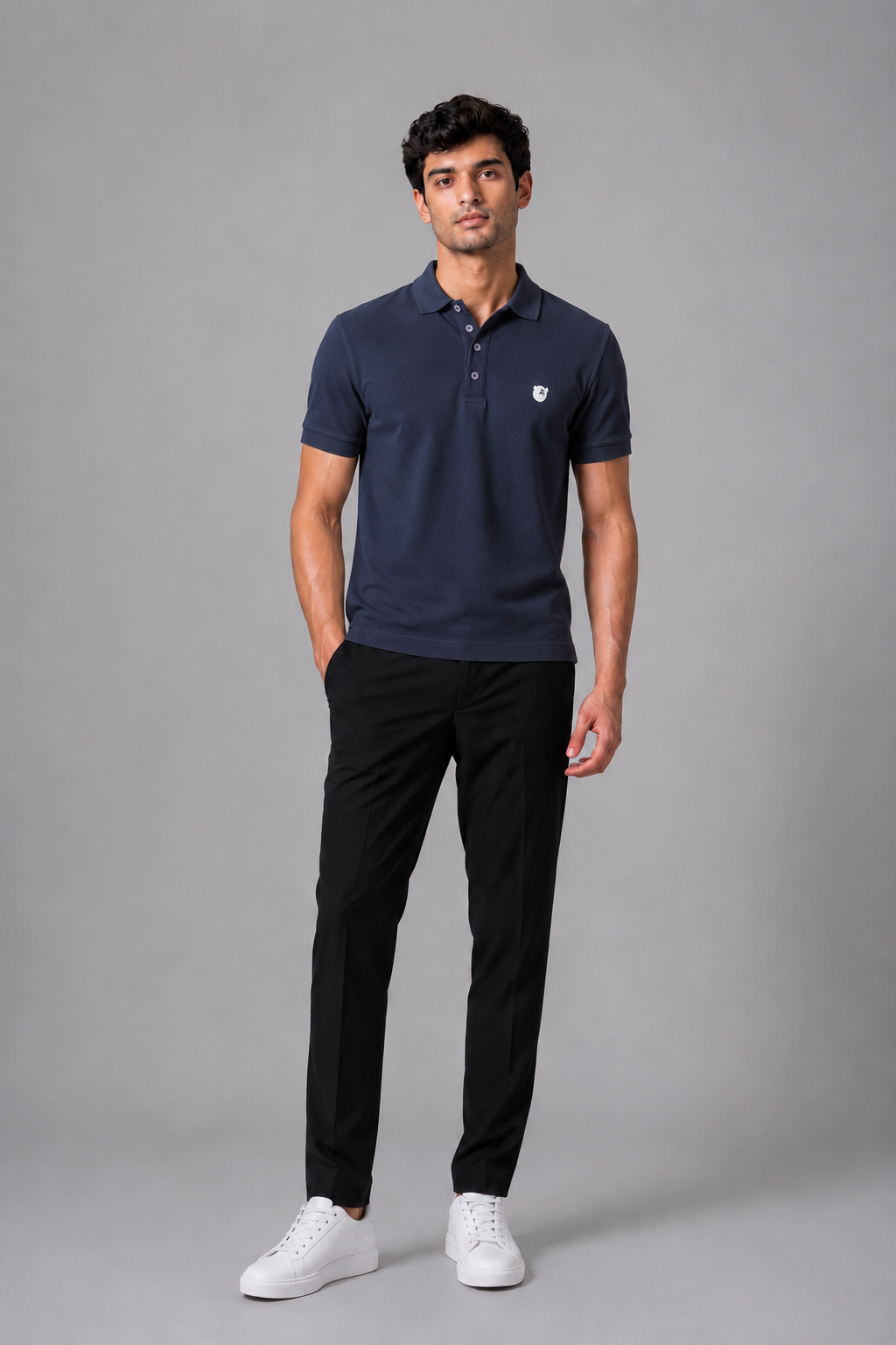 Midnight Crest Men  Polo