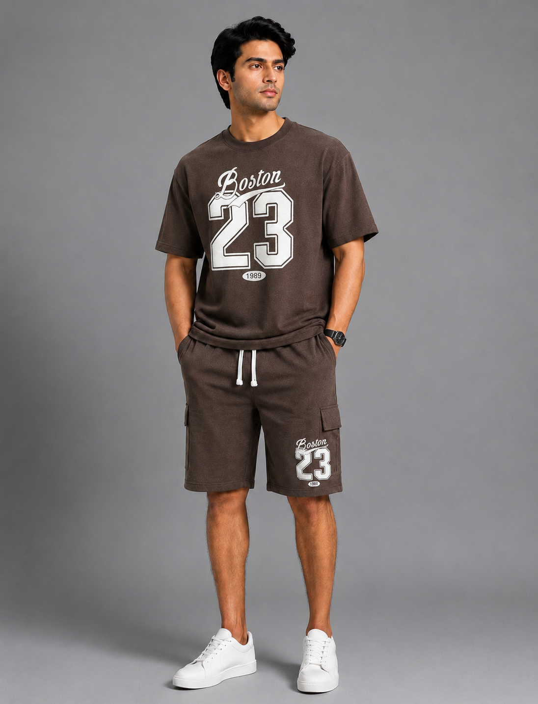 Men Casual Cargo Tracksuit