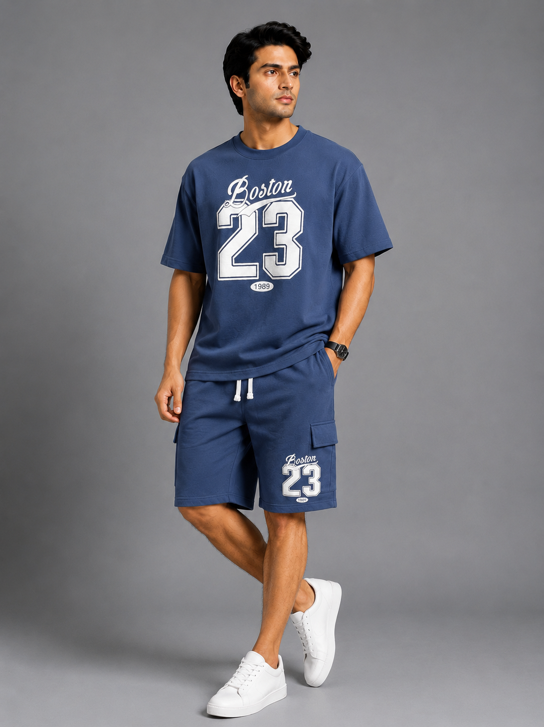 Men Casual Cargo Tracksuit