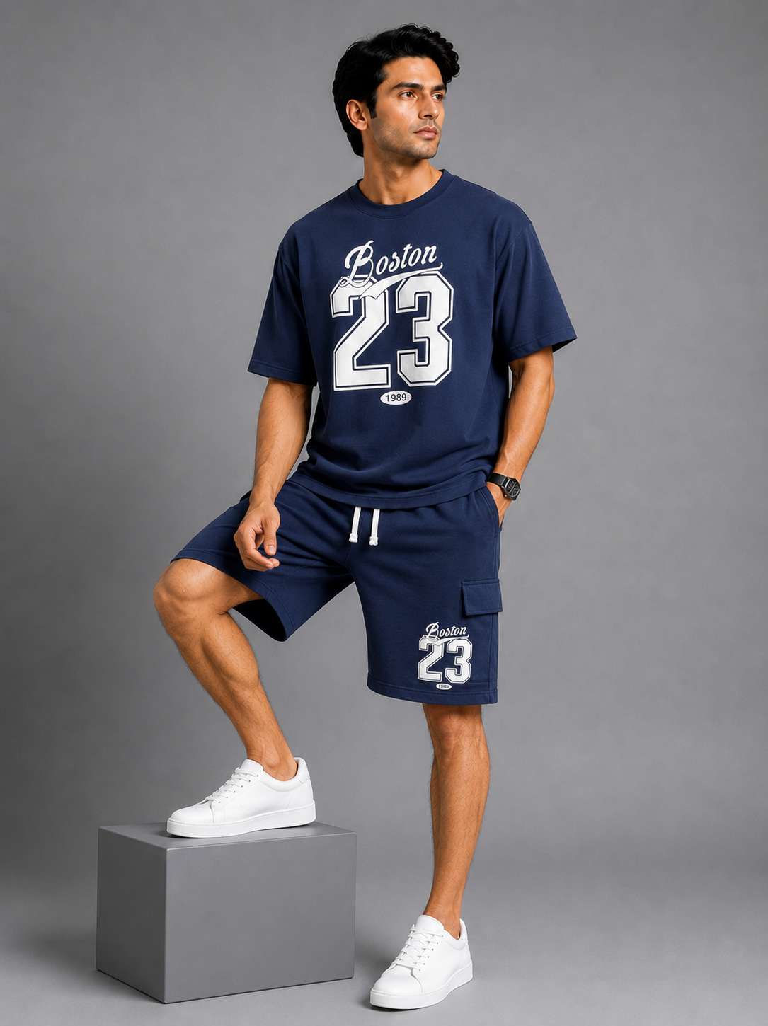 Men Casual Cargo Tracksuit