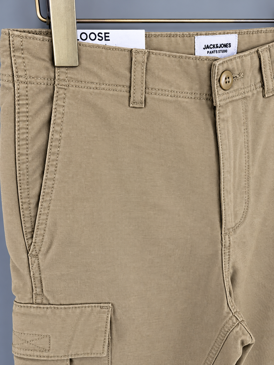 Men Beige Cargo Pant