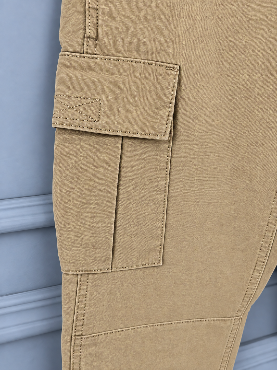 Men Beige Cargo Pant