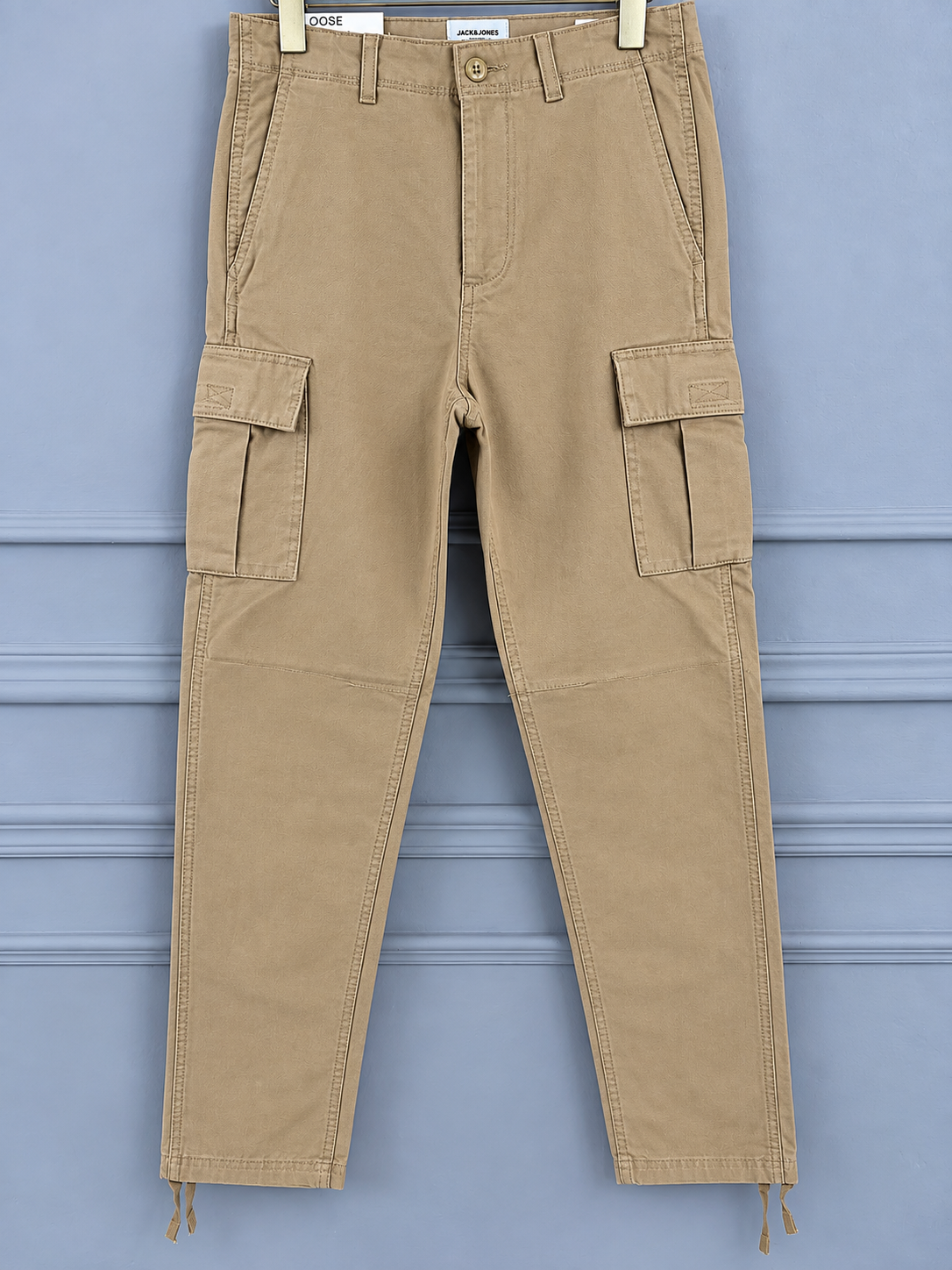 Men Beige Cargo Pant