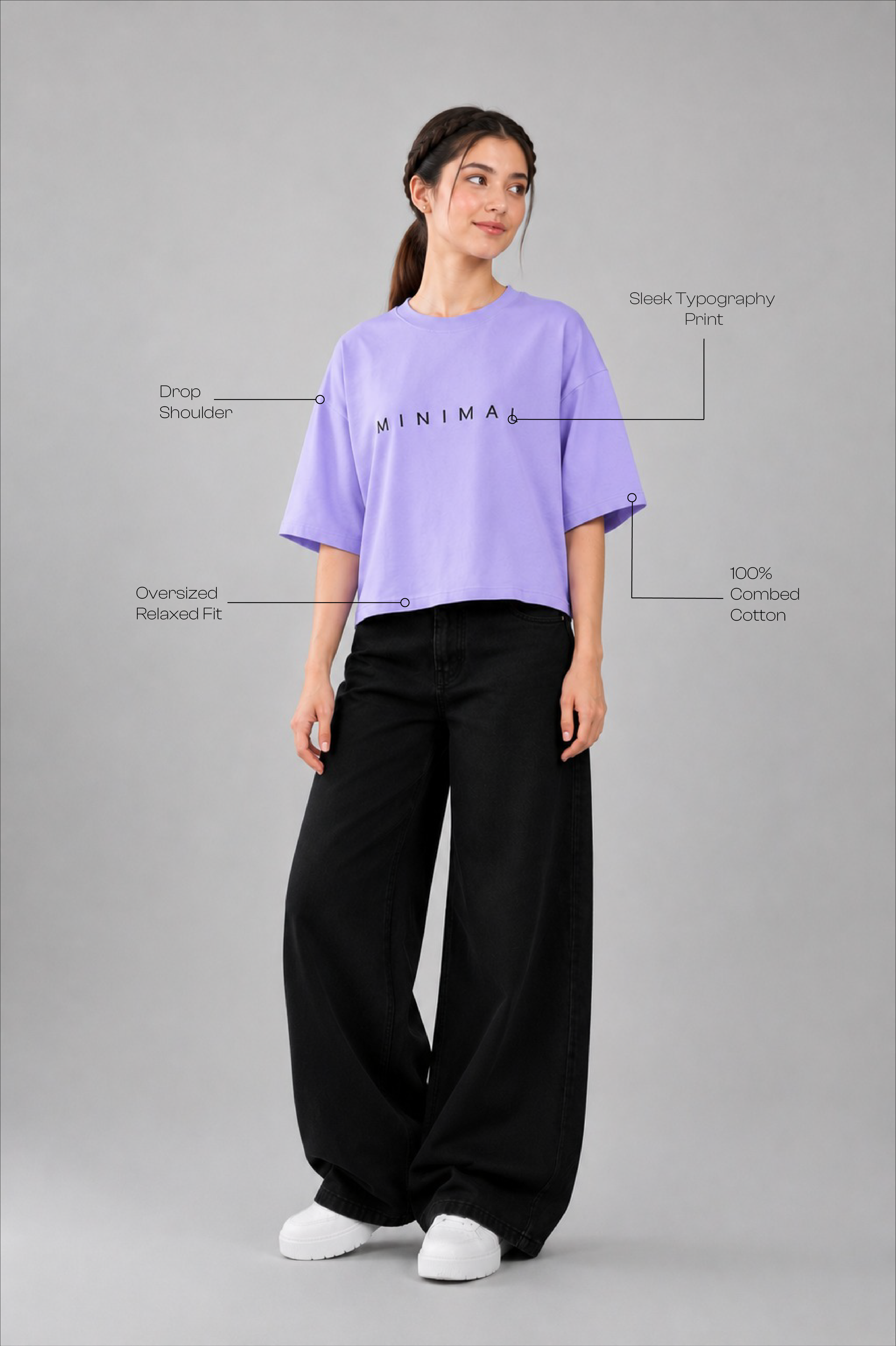Lilac Bliss Drop shoulder