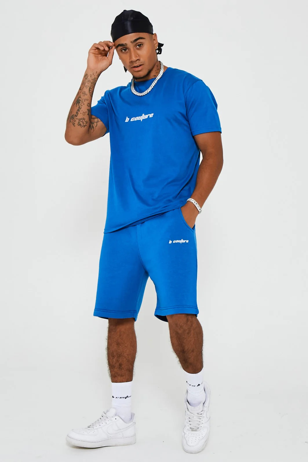 Finchley Road Fleece Short Set - Blue