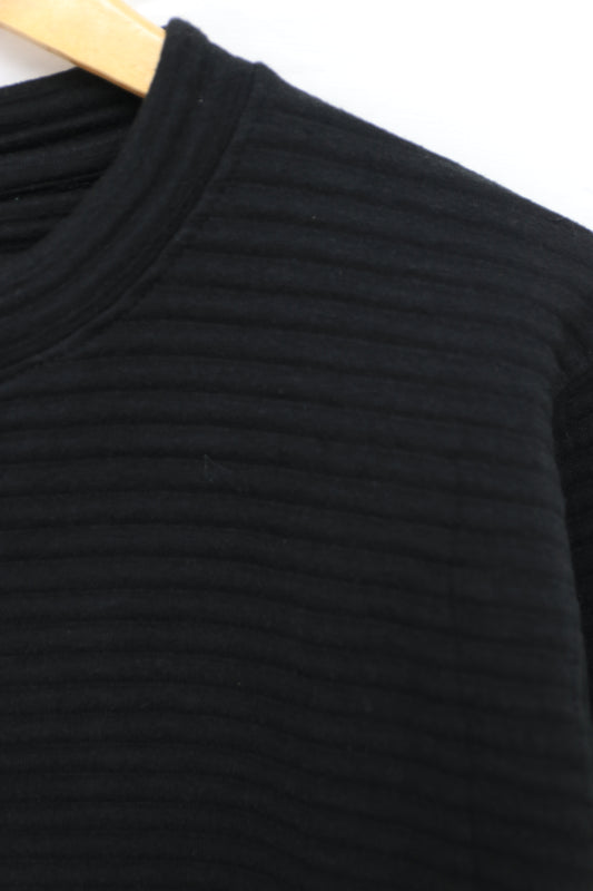 Men Textured Sweat Shirt 059 (Black)