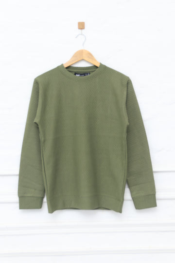 Men Textured Sweat Shirt 067