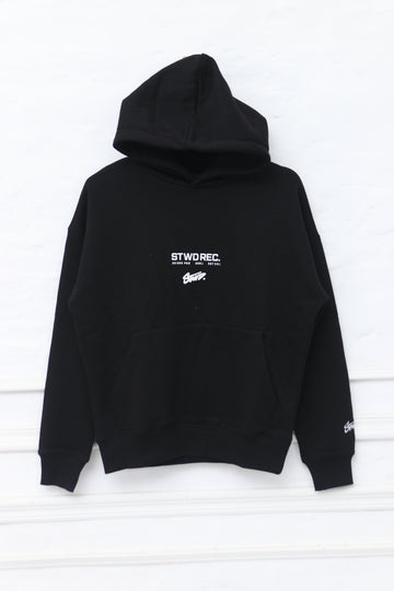 Pull&Bear STWD hoodie in Black