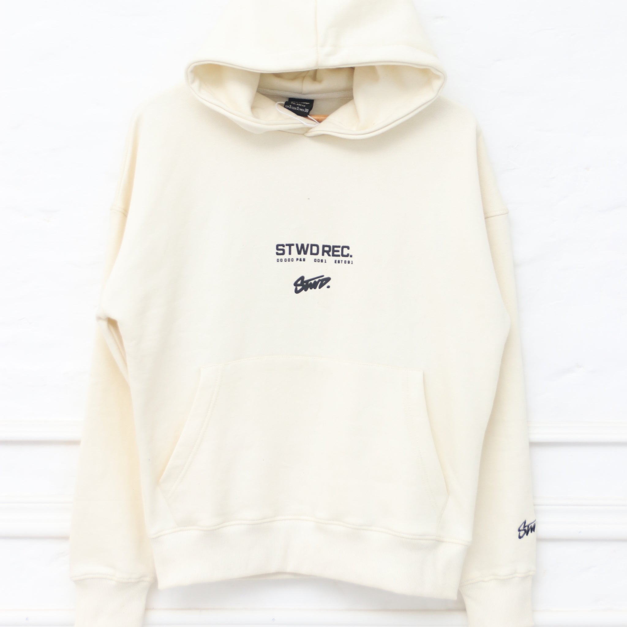 Pull&Bear STWD hoodie in OffWhite