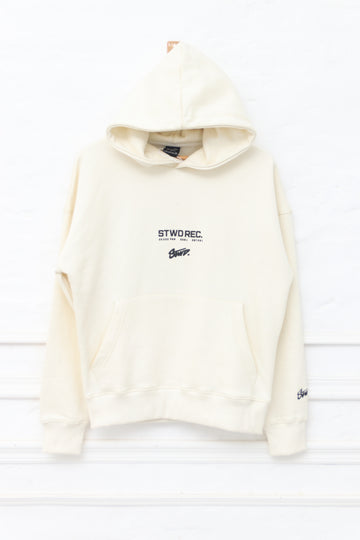 Pull&Bear STWD hoodie in OffWhite