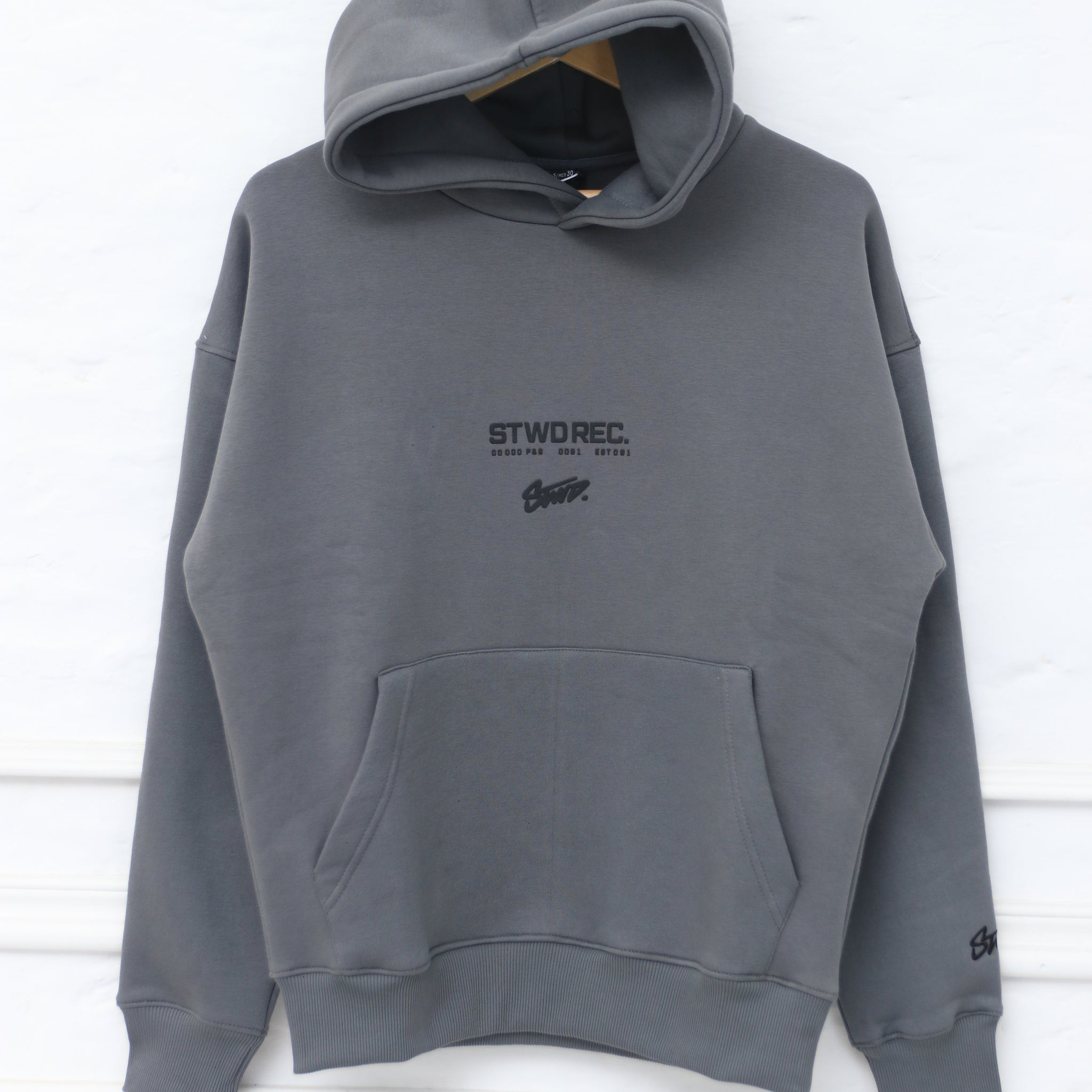 Pull&Bear STWD hoodie in Grey