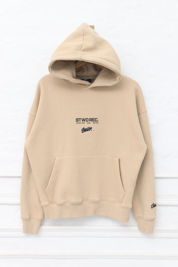 Pull&Bear STWD hoodie in Beige