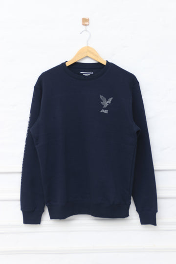 Men Sweat Shirt 187 (Navy Blue)