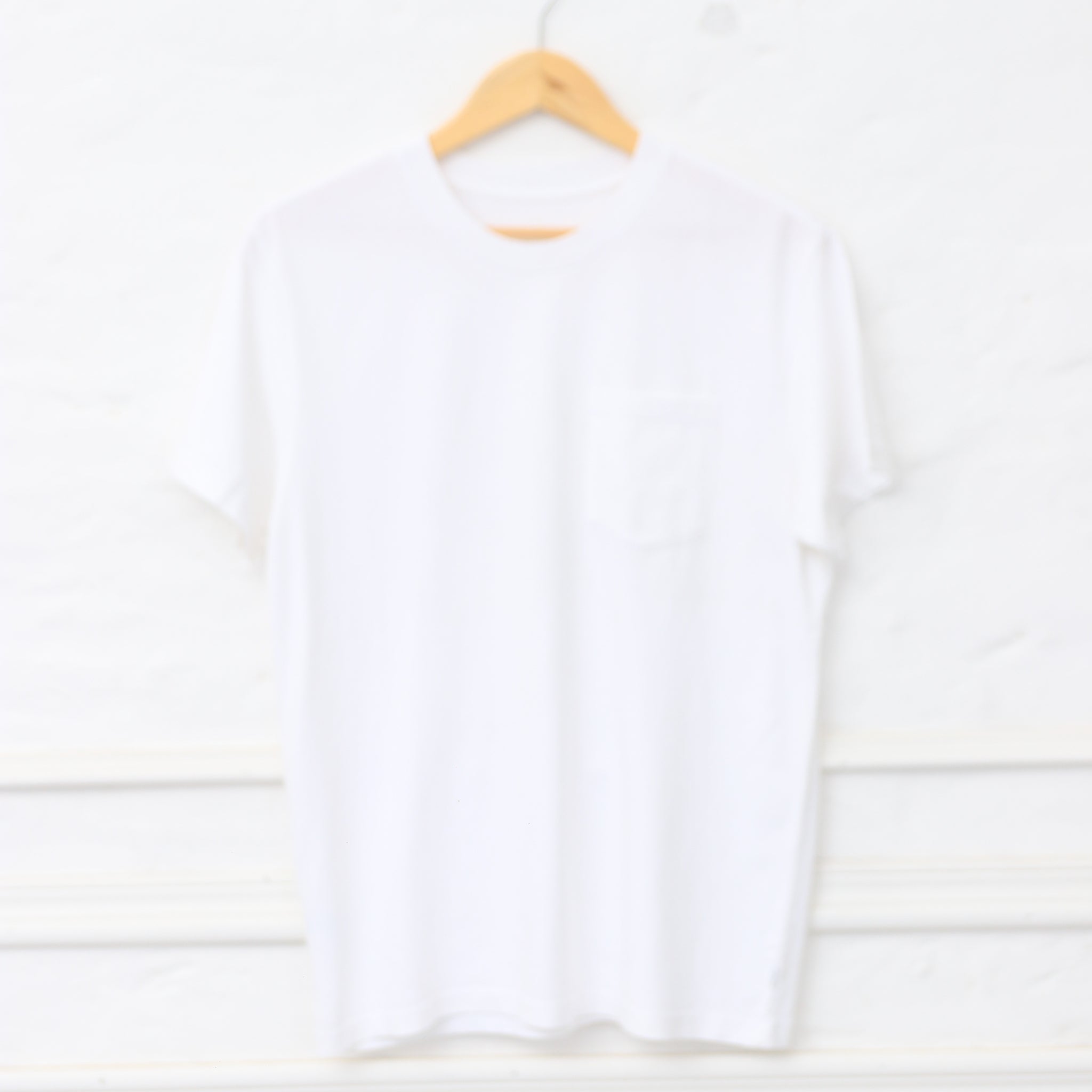 Everyday Crew Neck Basic T-Shirt Pocket 019