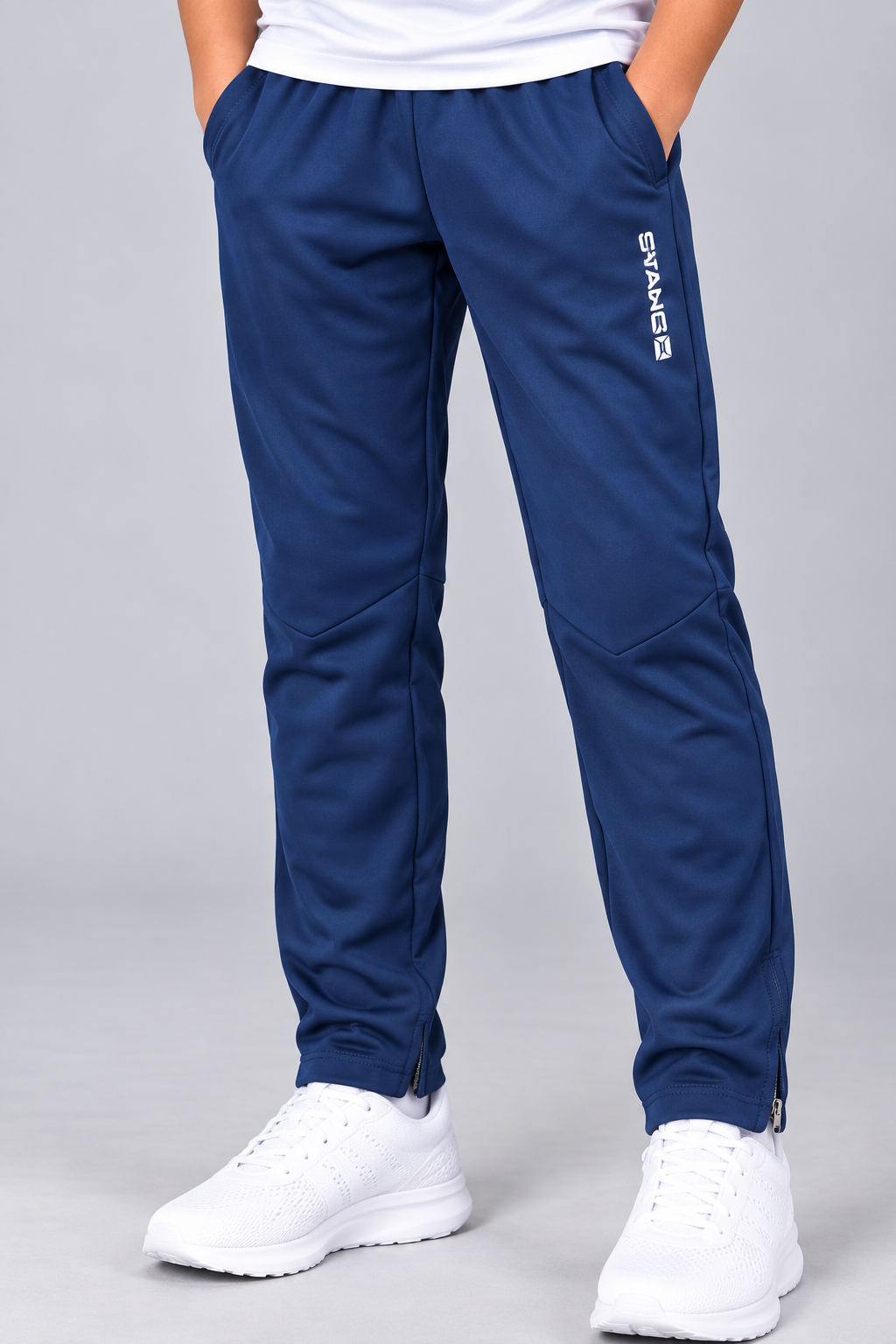Kids’ Navy Blue Athletic Trousers