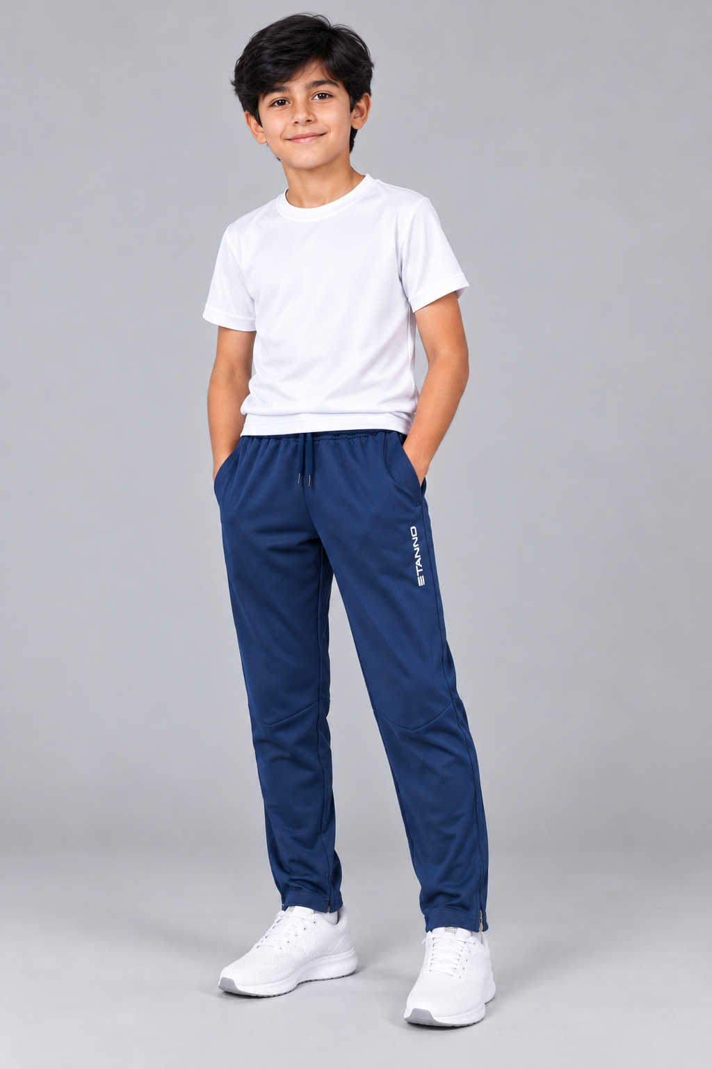 Kids’ Navy Blue Athletic Trousers