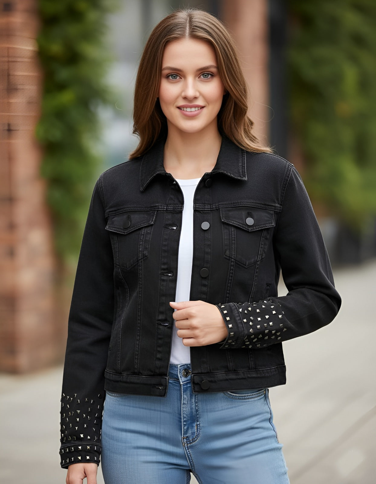 Guess Denim Jacket Arm Stone 012