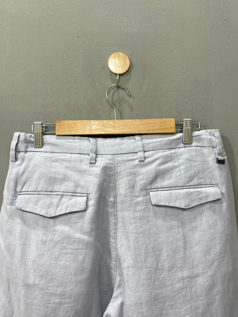 Men Light Purple linen pant