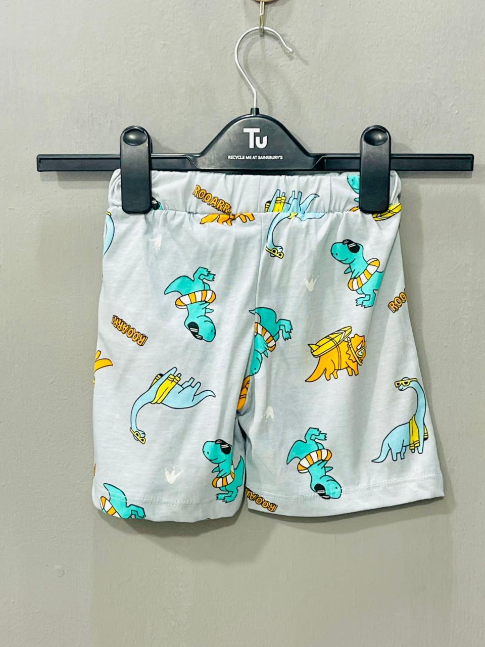 Aqua Dino Print Co-ord Set