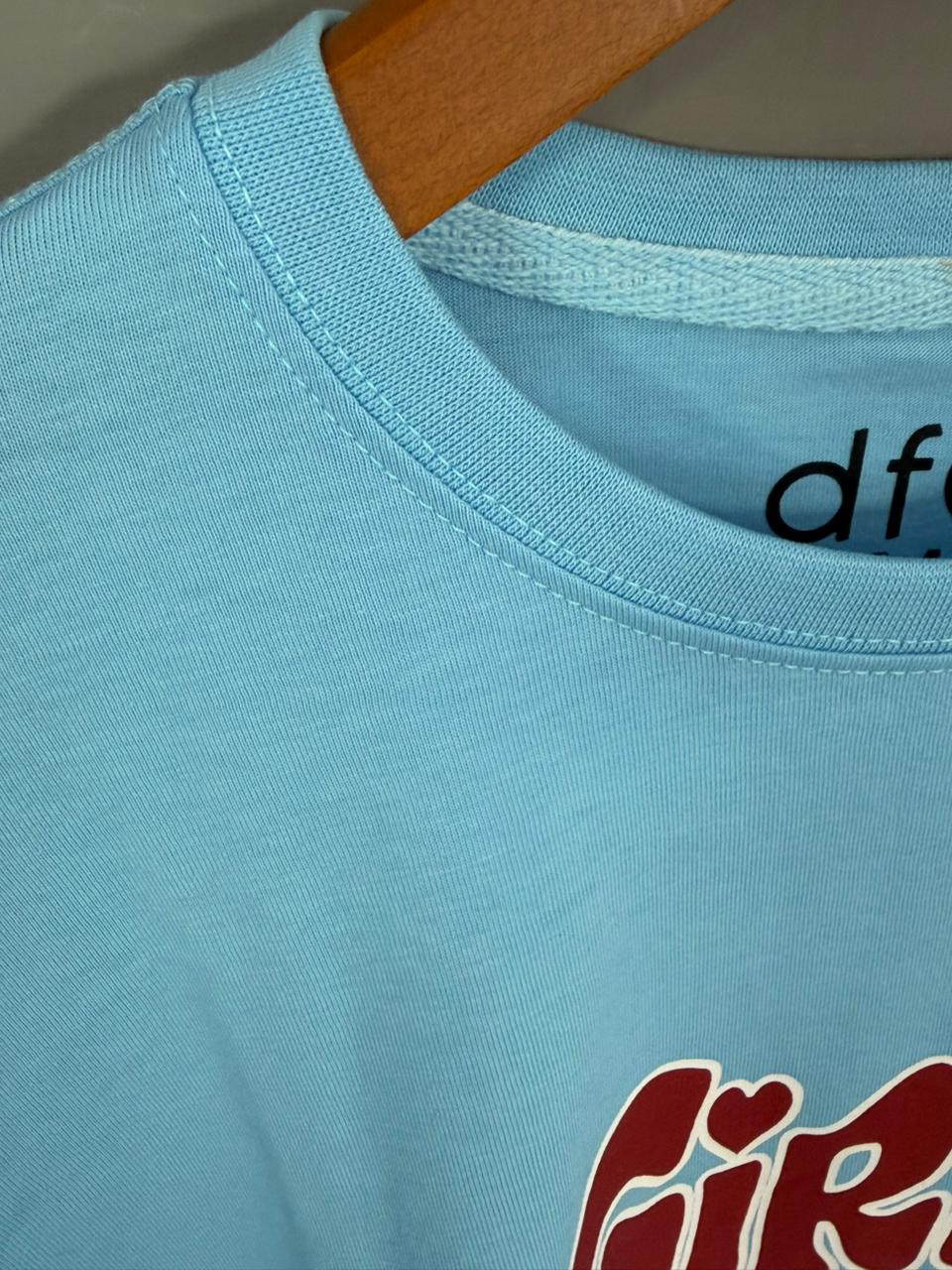 Cloud Blue Drop Shoulder