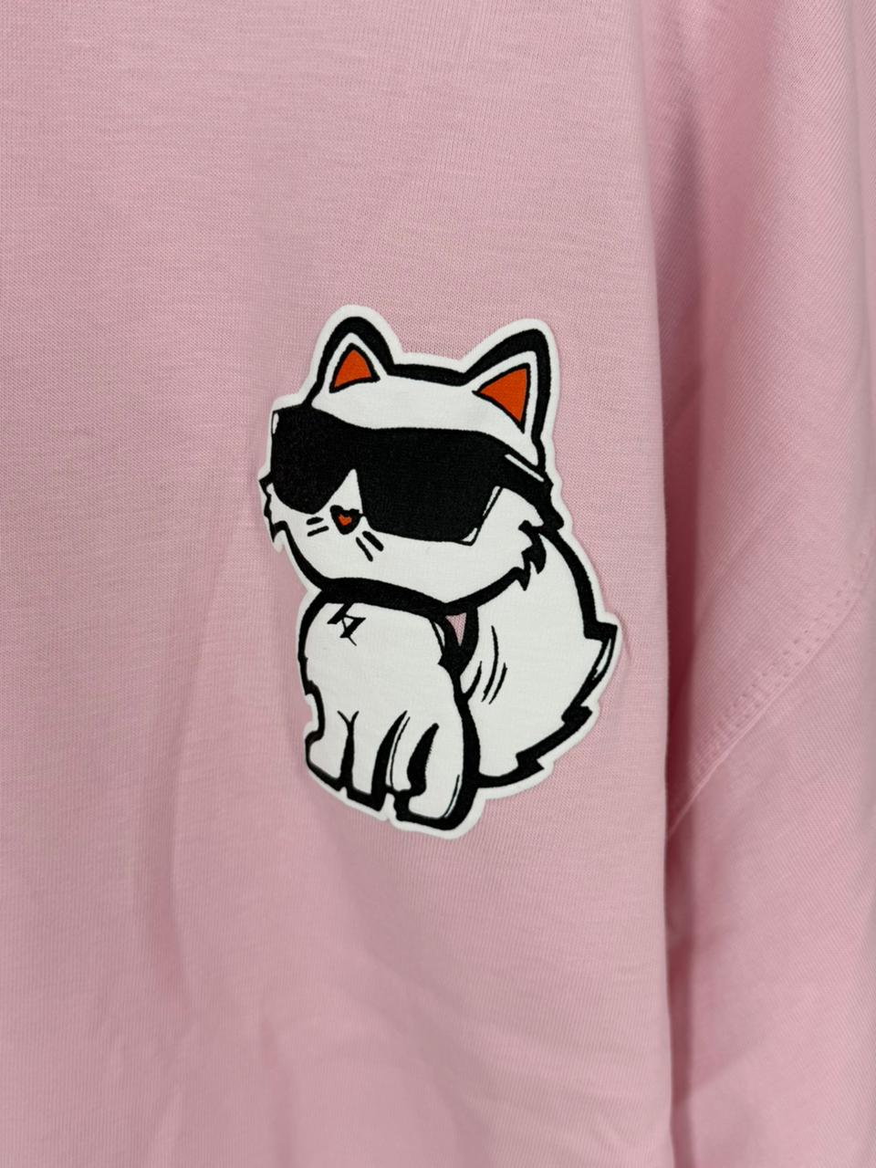Pink Paws Drop Shoulder