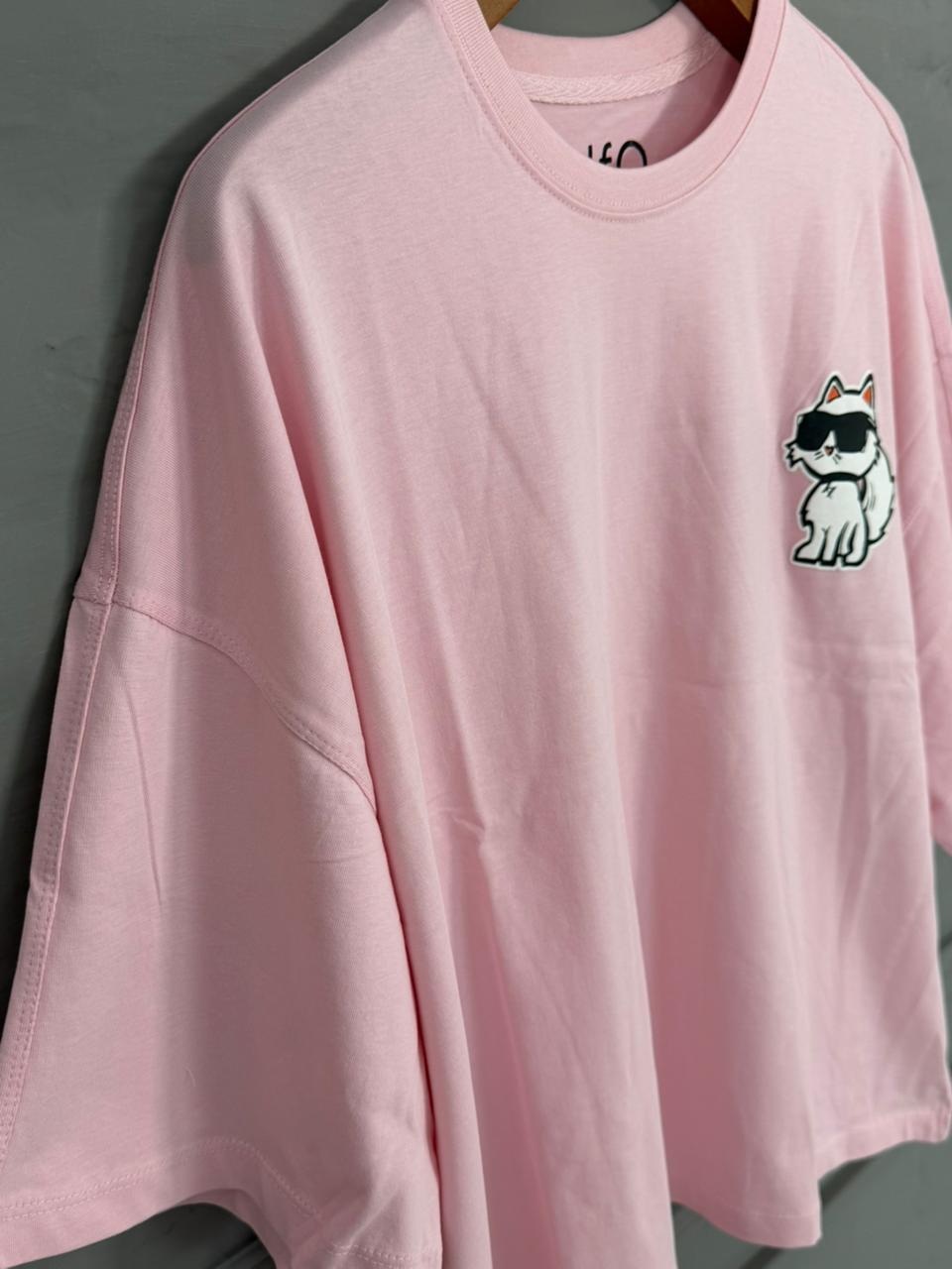 Pink Paws Drop Shoulder