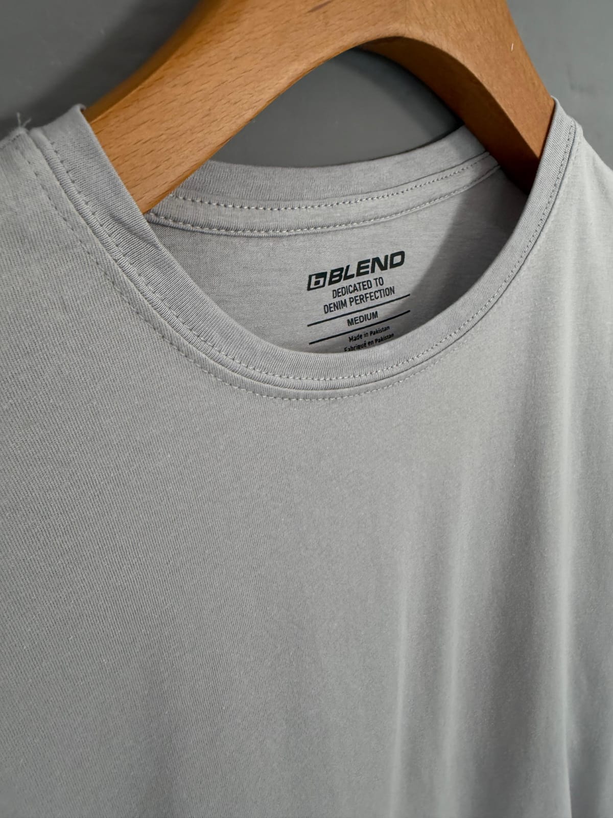 Minimal Grey Cotton Tee