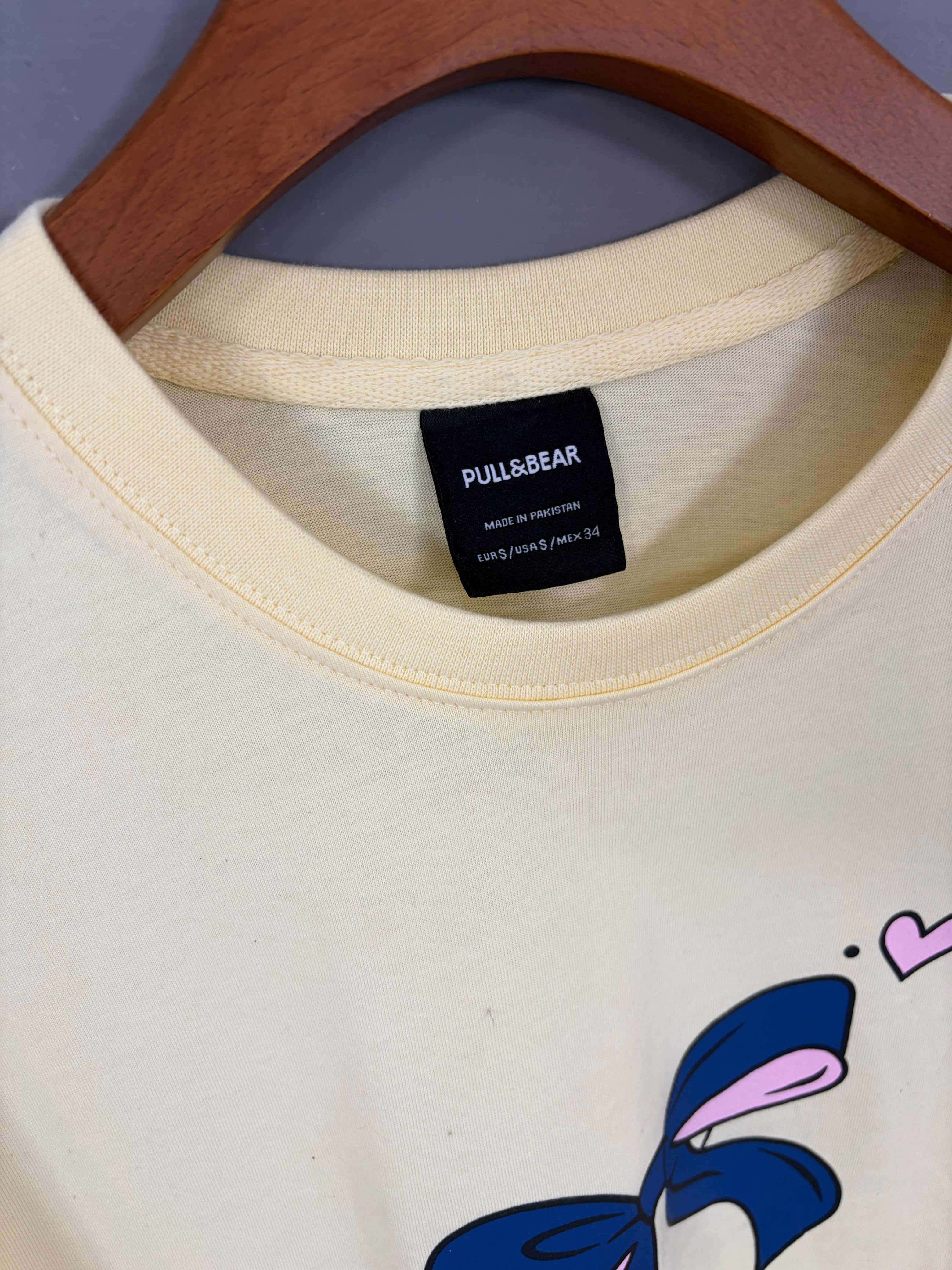 Bow Graphic Drop Shoulder Tee