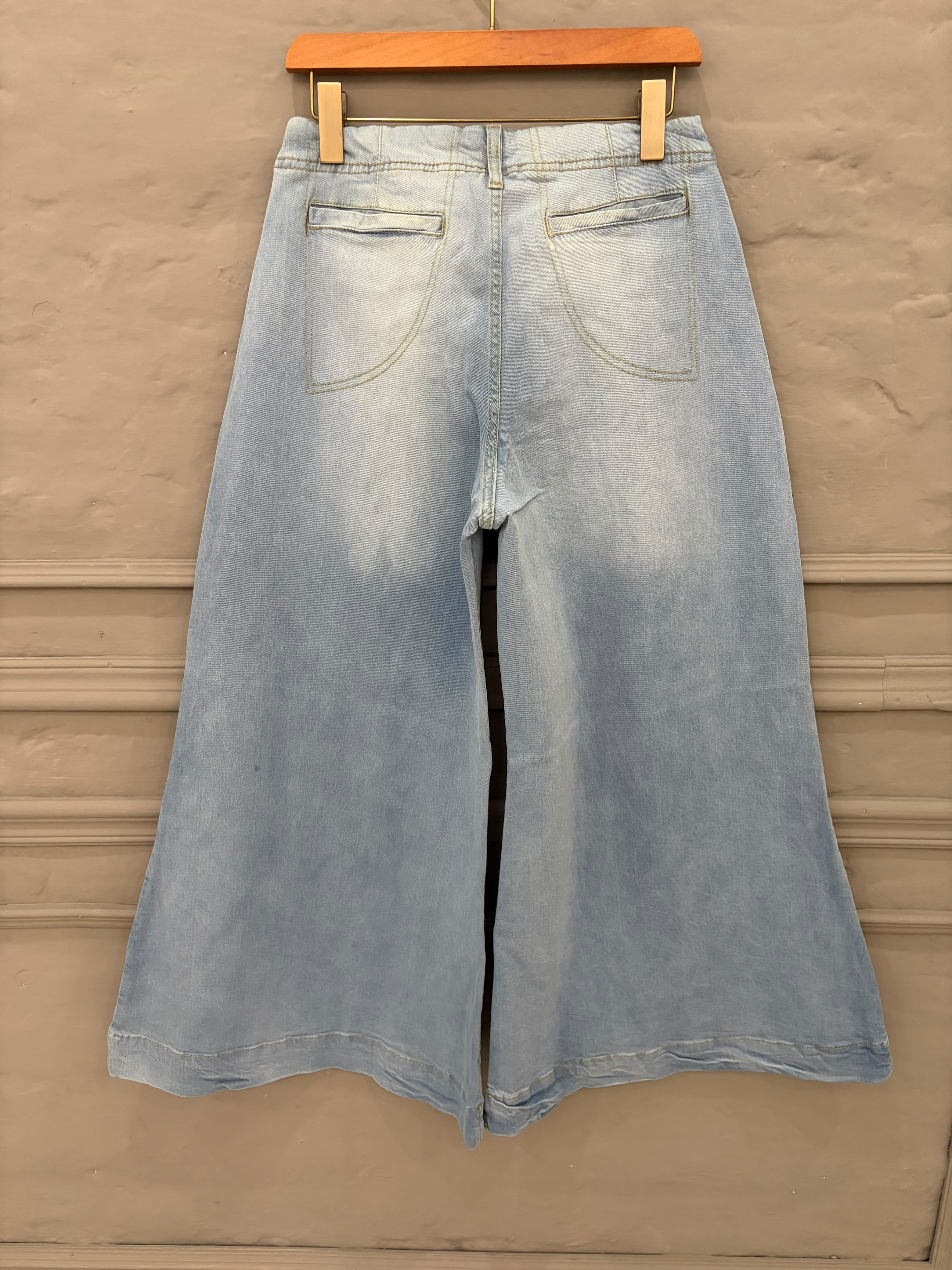 Light Blue Wide Leg Jeans
