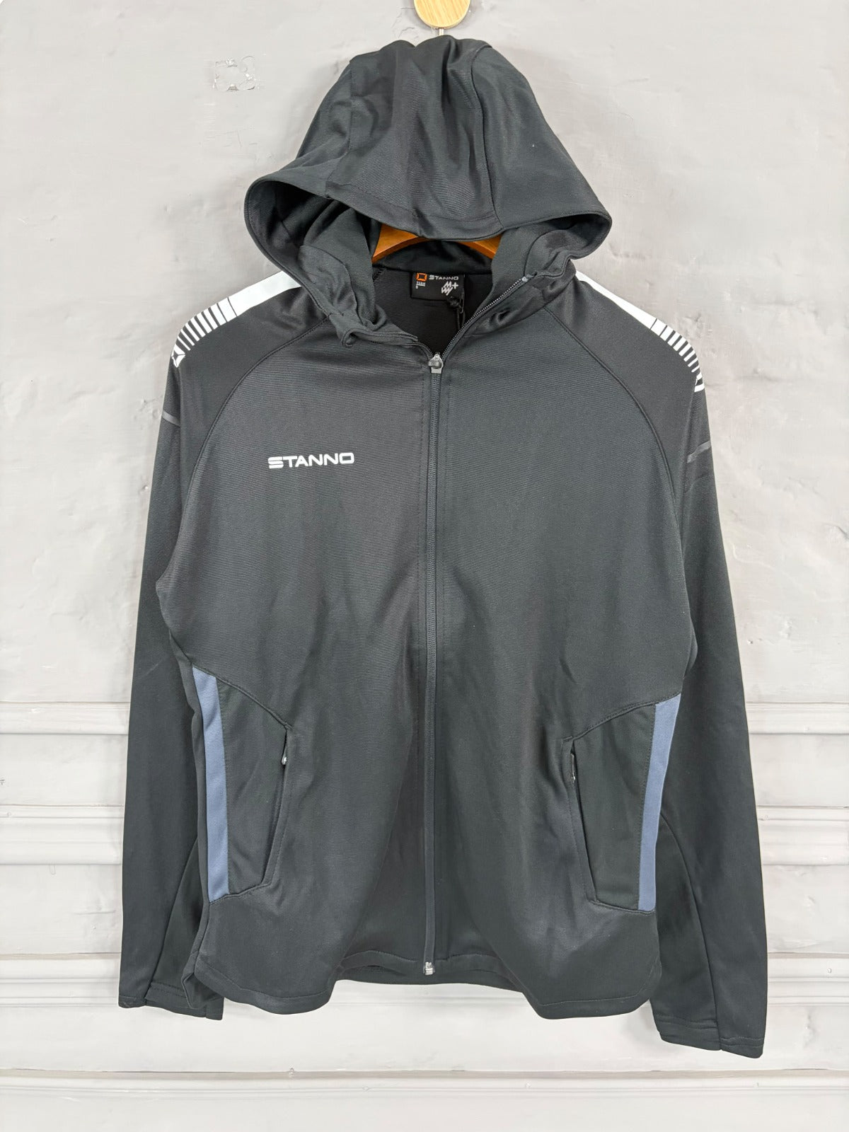 Black Sports Hooded Jacket