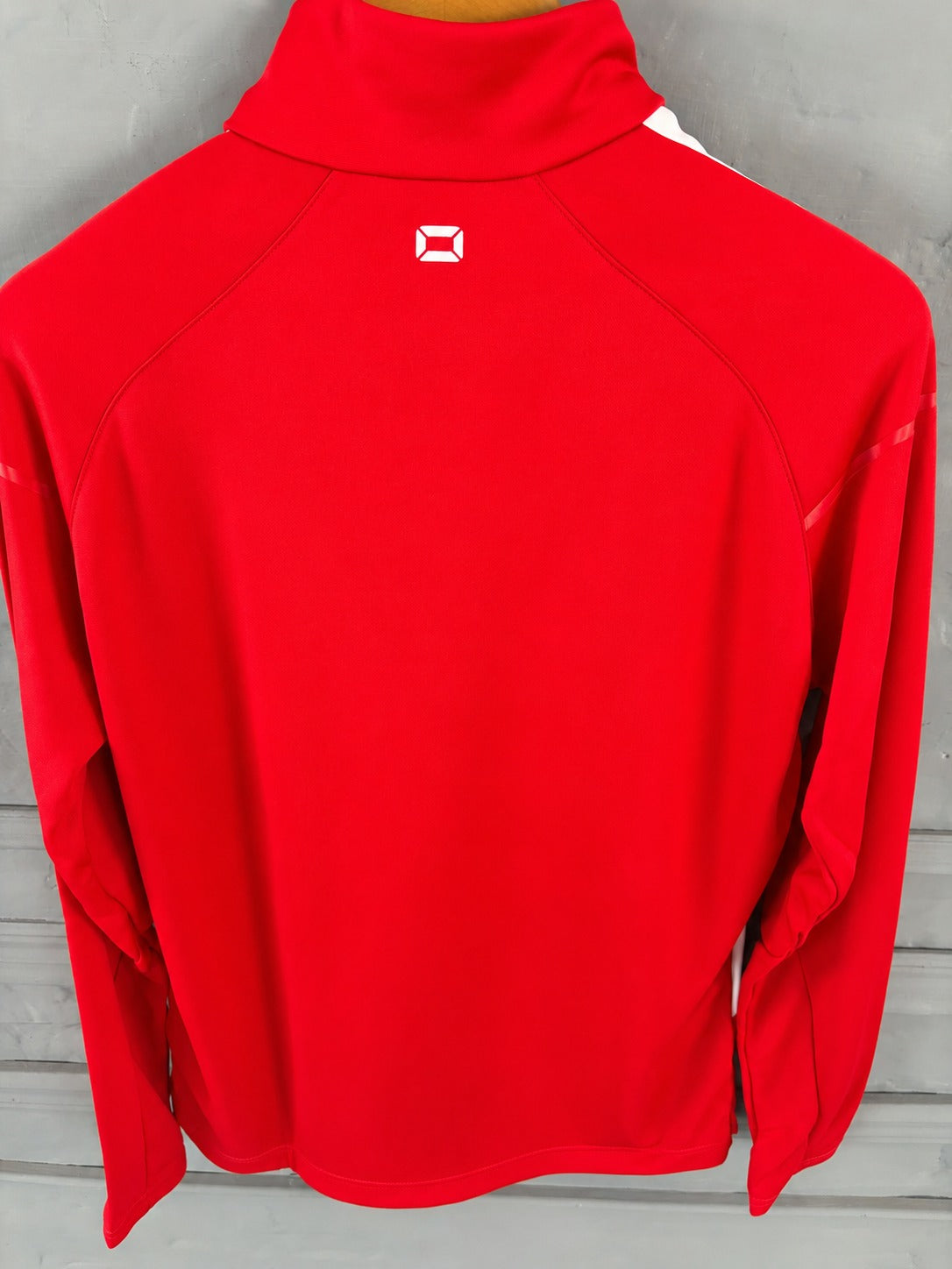Boys Red Sporty Half-Zip Pullover