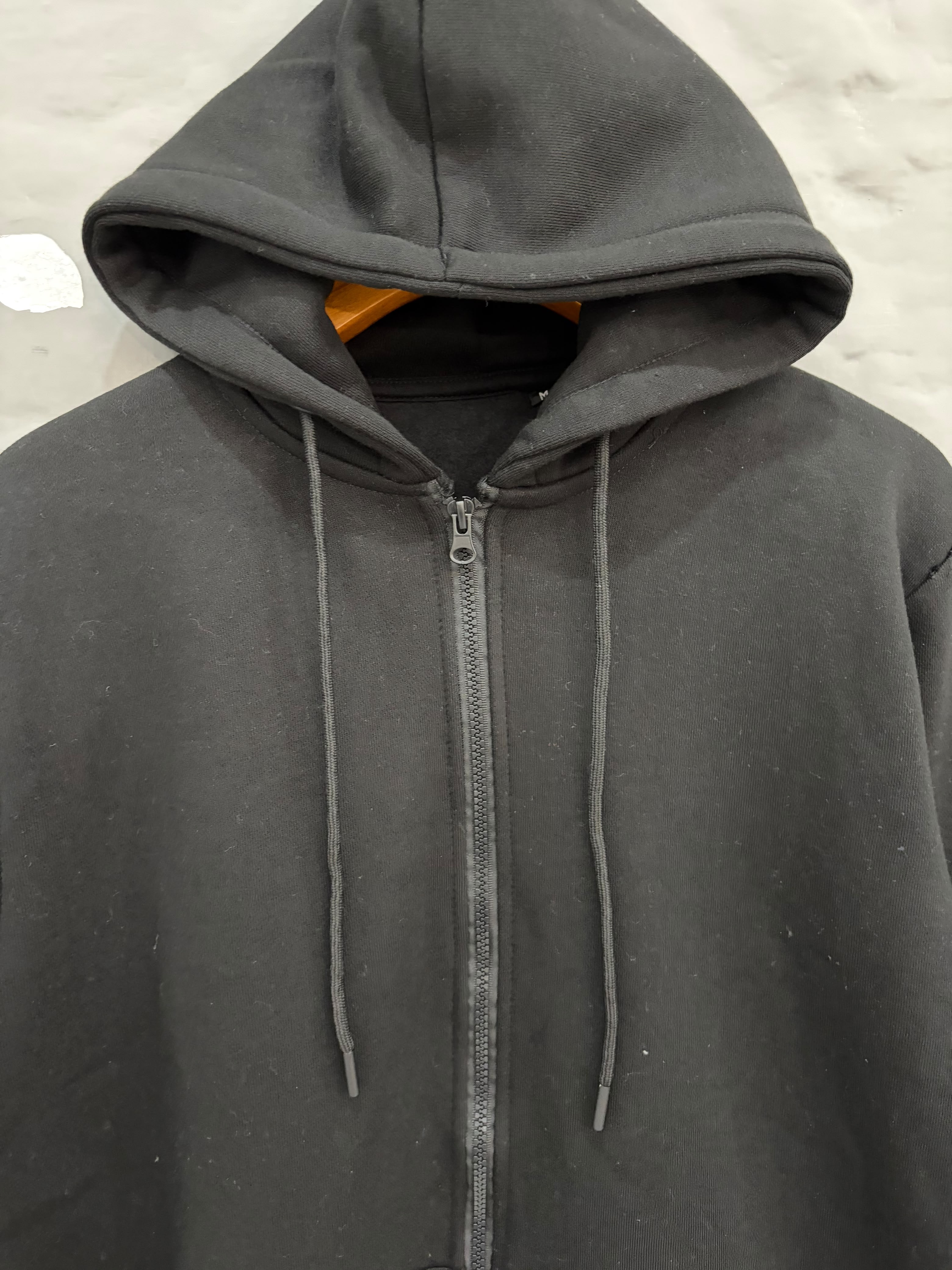 Men Black Zip-Up Tracksuit